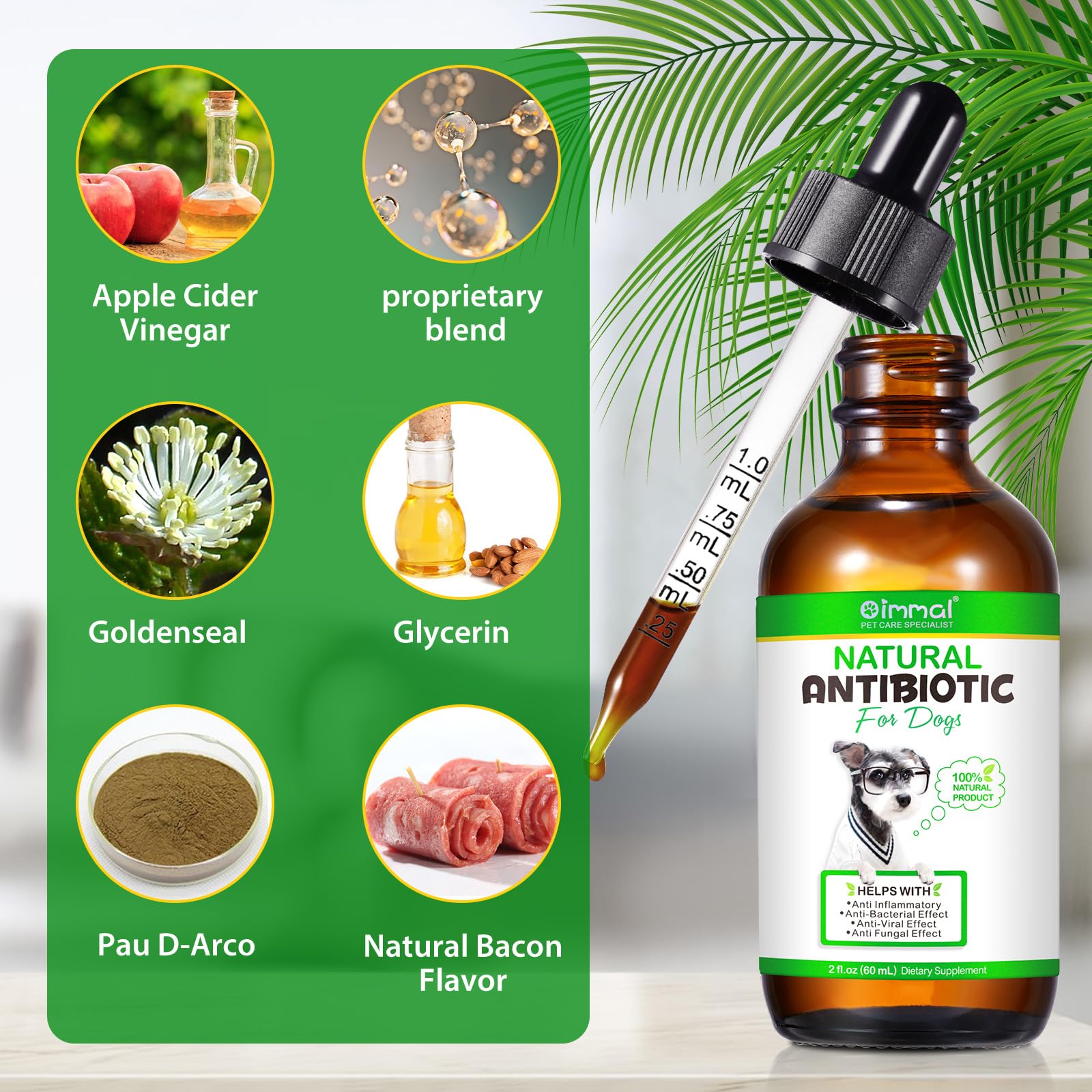 Beyxdu antibiotiques pour chiens utilisent des ingrédients naturels pour un soutien équilibré.