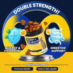 BFDEREN Probiotiques chien — bouchées santé digestive favorisant l'équilibre intestinal.