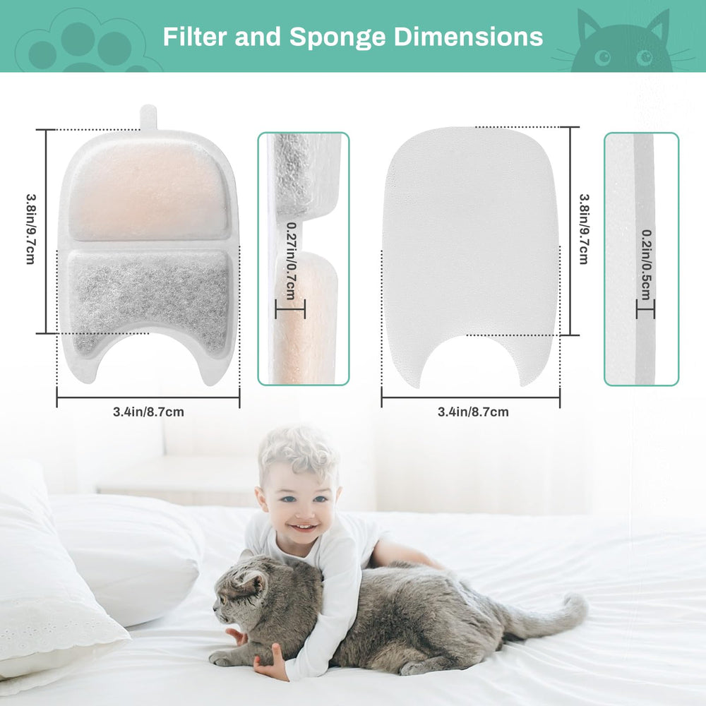 Ensemble complet BFLICROY pour fontaine chat avec filtration triple et entretien facile