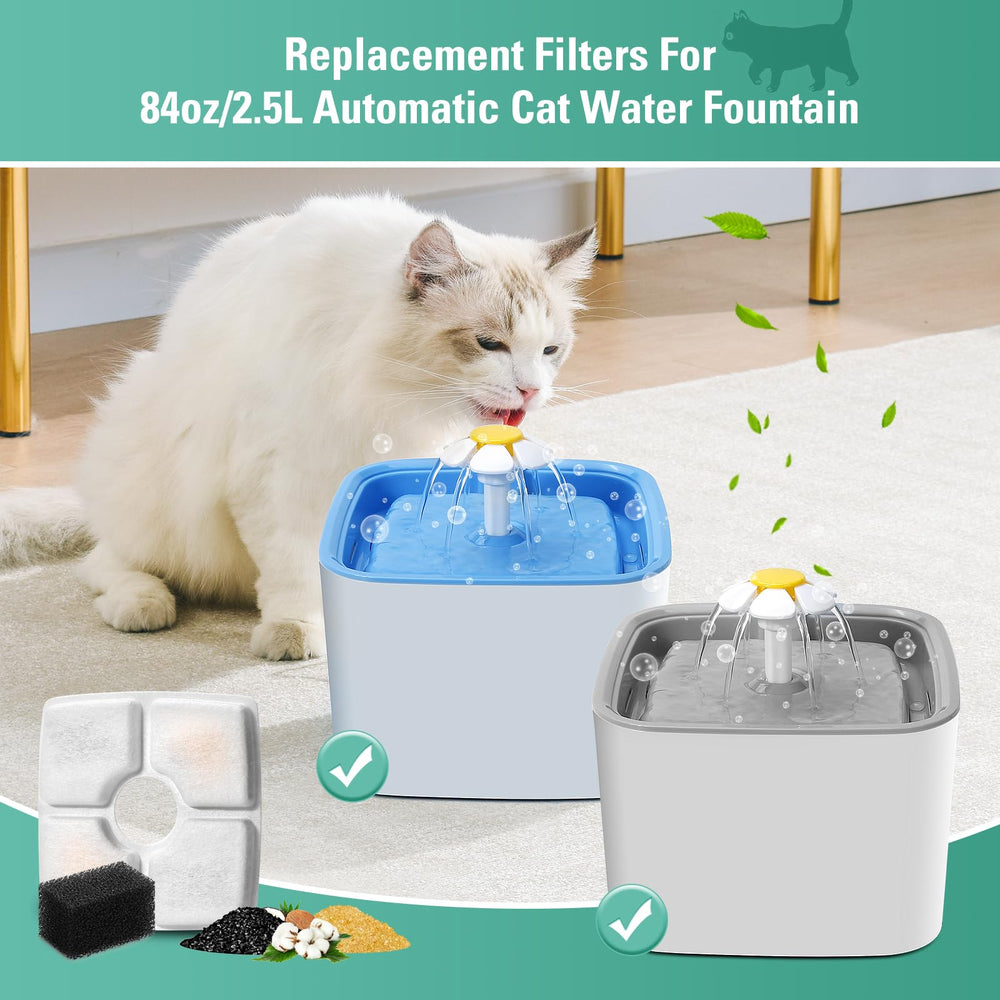 BFLICROY filtration triple pour fontaine chat, eau au goût équilibré