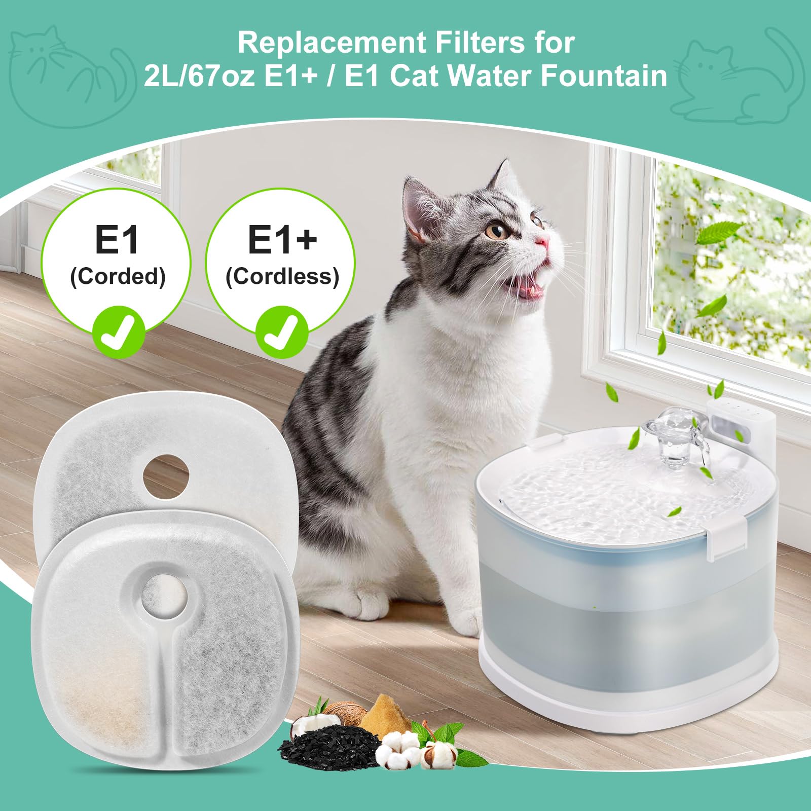 BFLICROY système filtration triple chat — eau plus fraîche et goût amélioré.