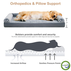 BFPETHOME design en U avec trois bolsters pour le cou.