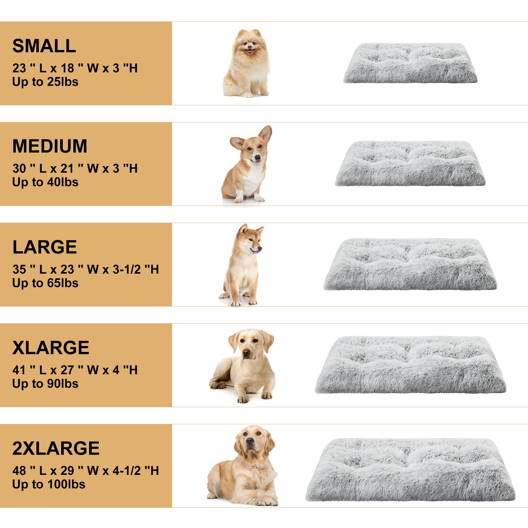 BFPETHOME lit chien grand format 35x23 pouces pour chiens jusqu a 27 kg.