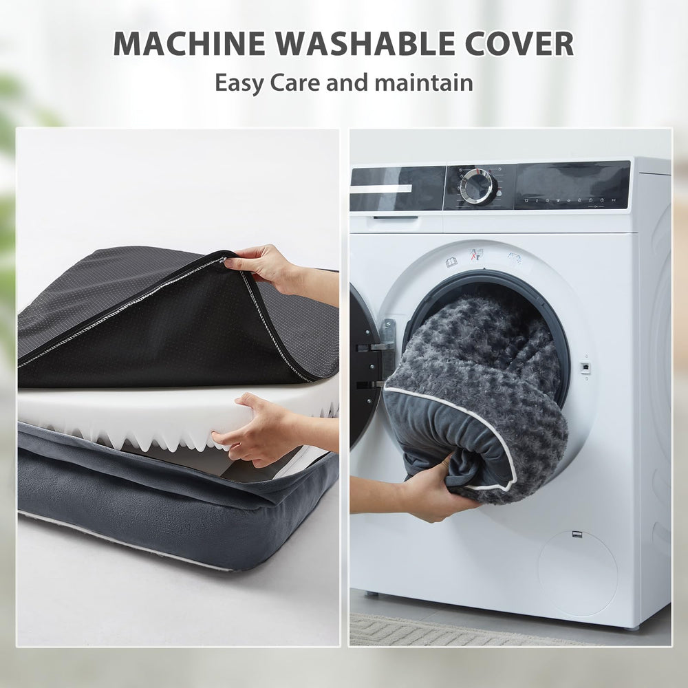 Housse amovible avec zip pour nettoyage rapide.