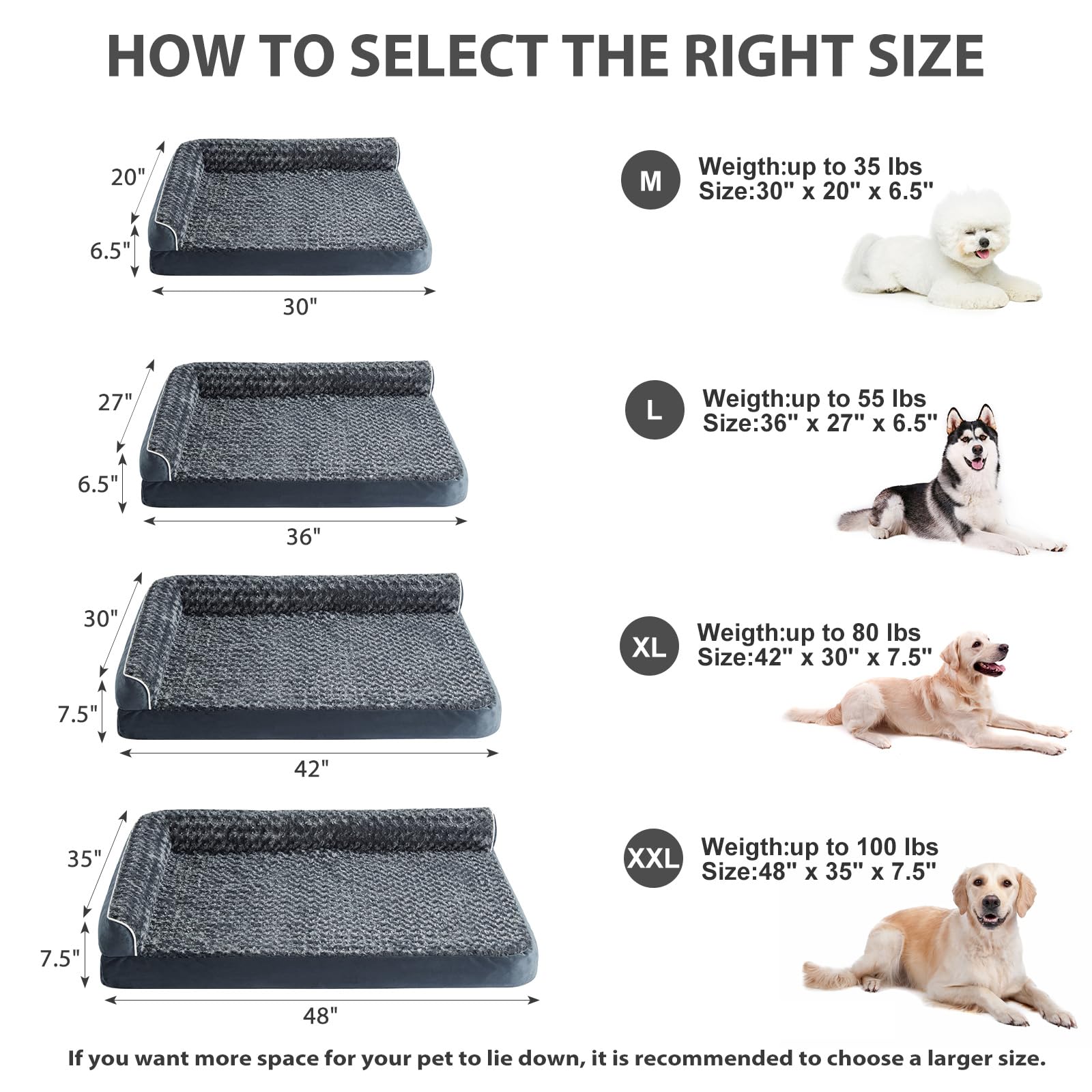 Lit chien base antiderapante: stabilité sur le sol