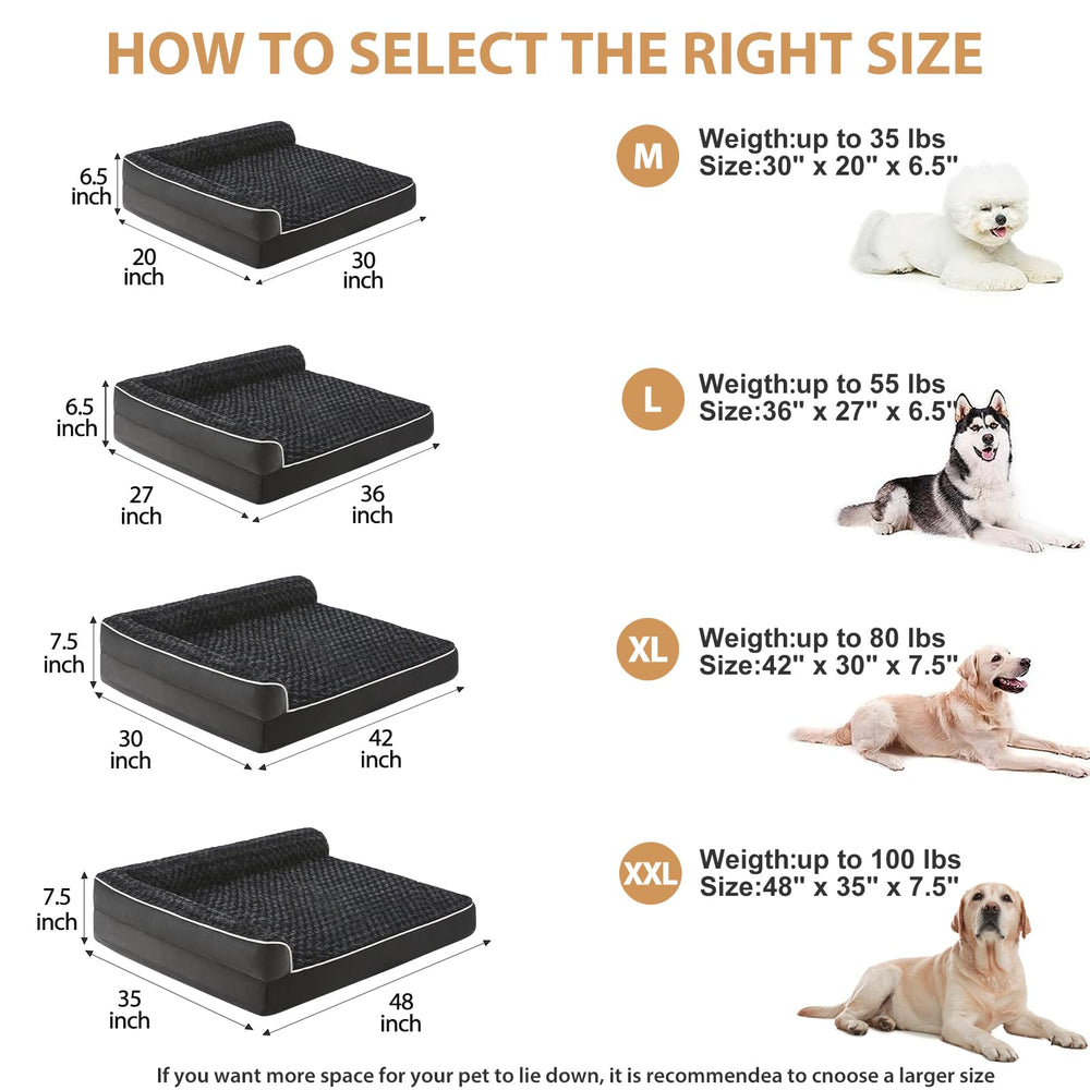 BFPETHOME lit-base anti-dérapante – stabilité sur le sol pour chiens actifs.