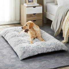 Lit chien grand confort BFPETHOME avec surface peluche pour un repos agréable.
