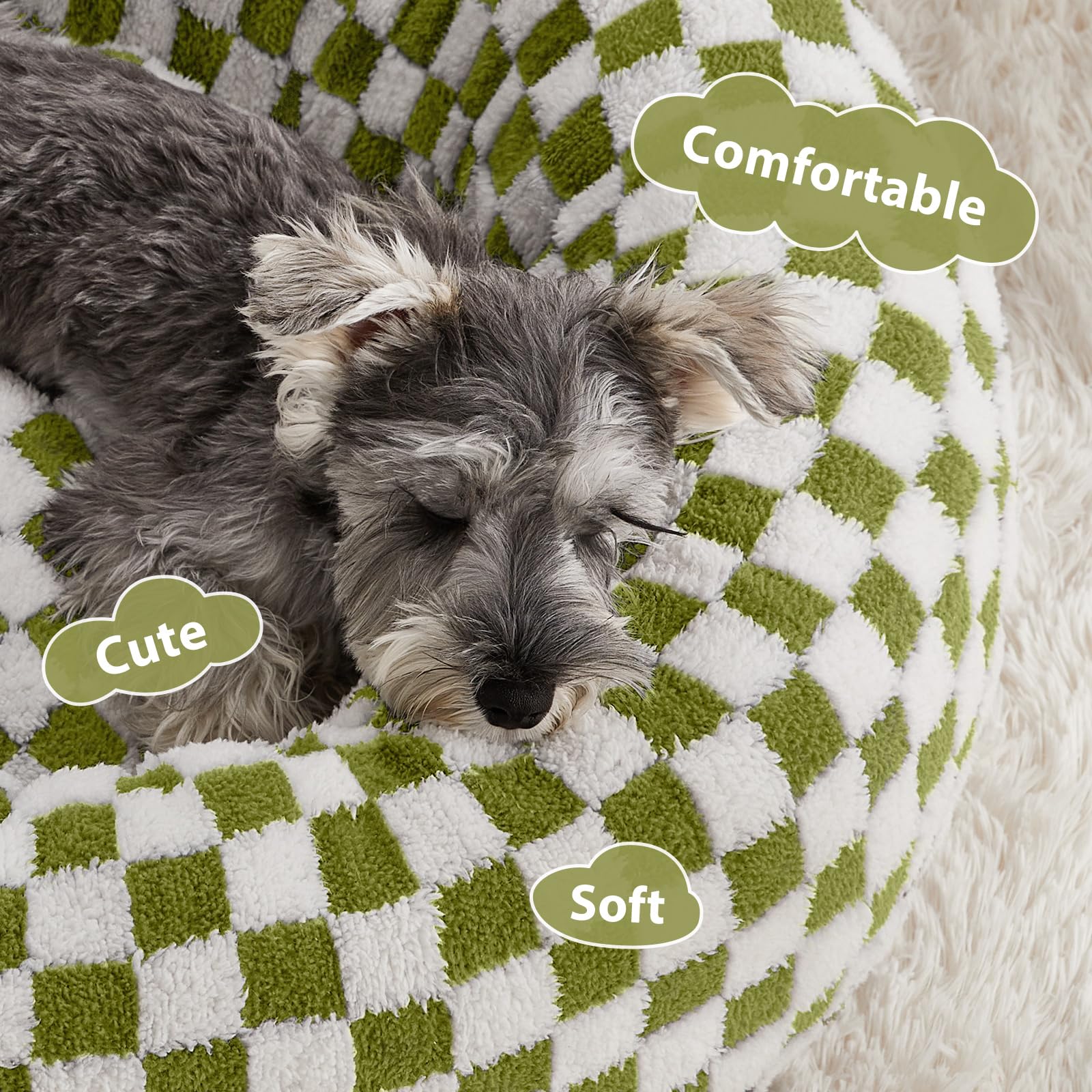 BFPETHOME lit-donut-pour-chien-anti-stress: repos apaisé.