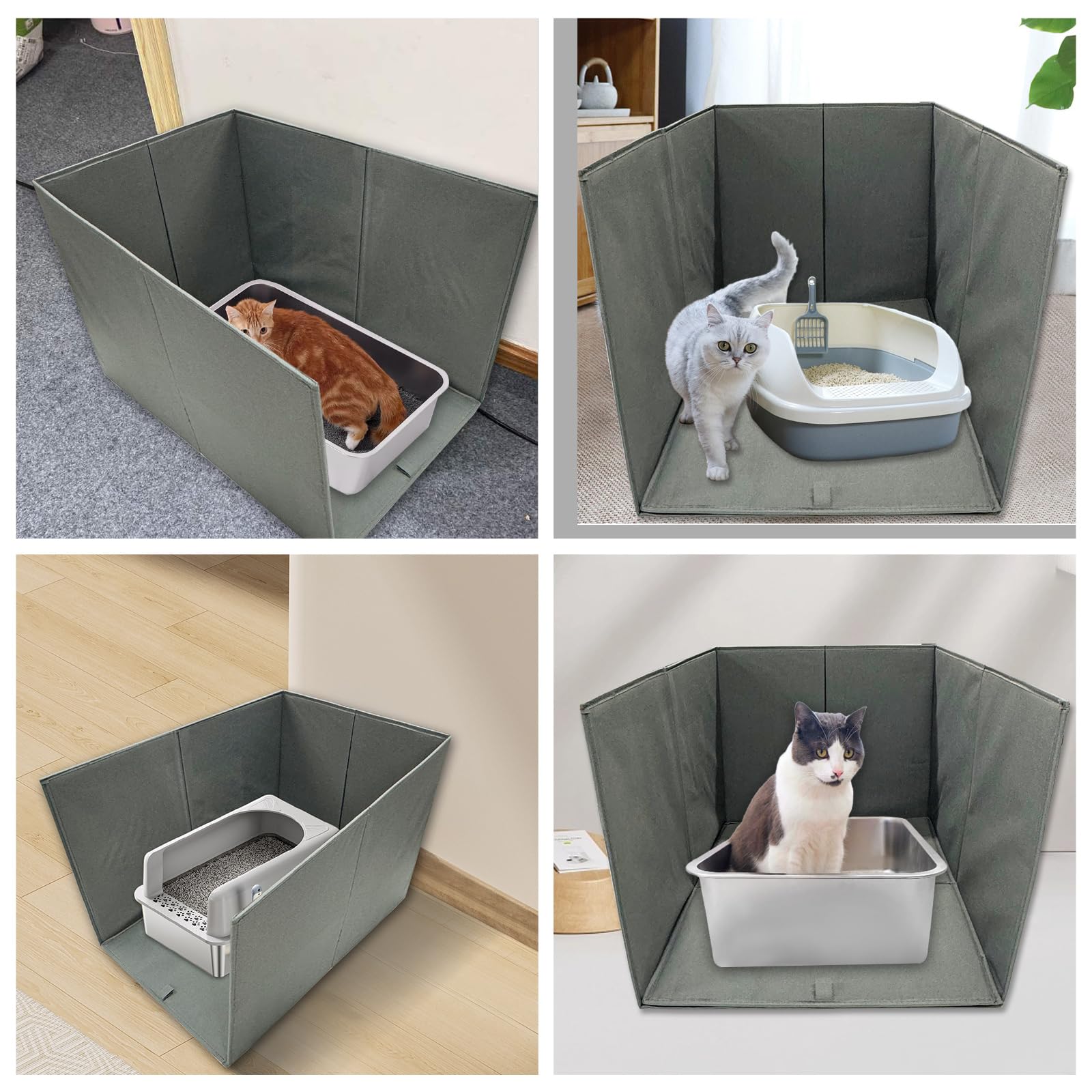 Cache-litière Bhyhok portable, idéal lors de voyages avec votre chat.