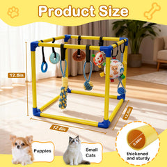 Bhyhok Puppy Play Gym cadre PVC robuste pour séances de jeu en intérieur