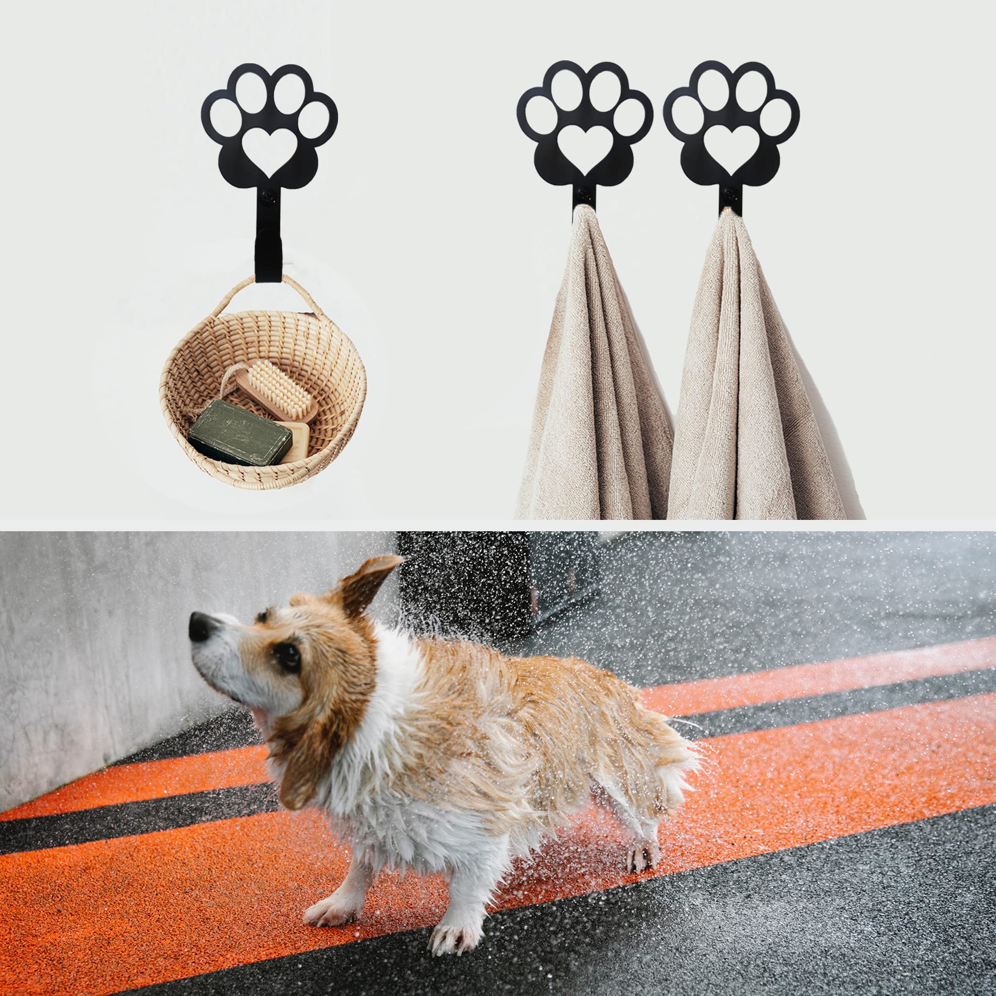Biagift gros plan patte chien, design élégant et métal robuste