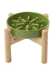 BICOPET gamelle ceramique labyrinthe ralentisseur: repas plus calmes et contrôlés.