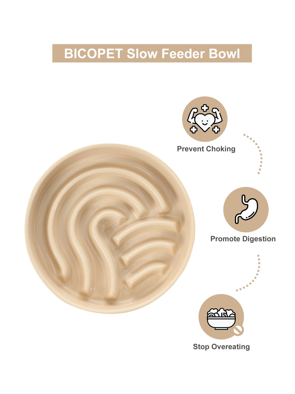 BICOPET support-bois bambou-haut: stabilité accrue pour repas sans dérapage.
