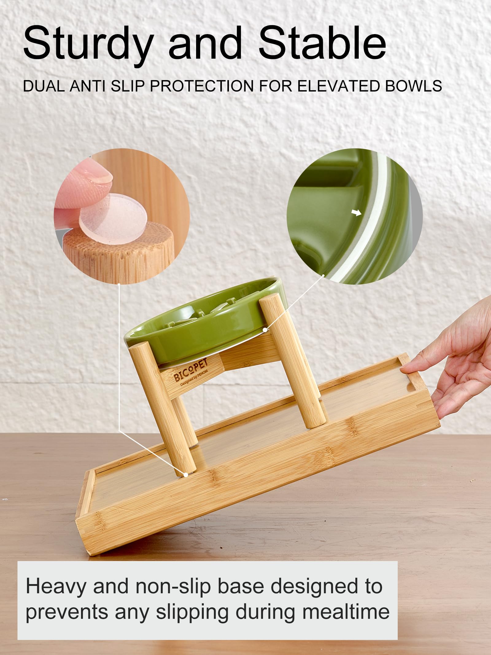 BICOPET surface lisse: nettoyages faciles et sans odeur.