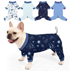 Pyjama Bienbee motif papillon pour chien, confort et style en extérieur.