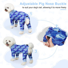 Bienbee pyjamas chien canard: design amusant et confort respirant pour chien.
