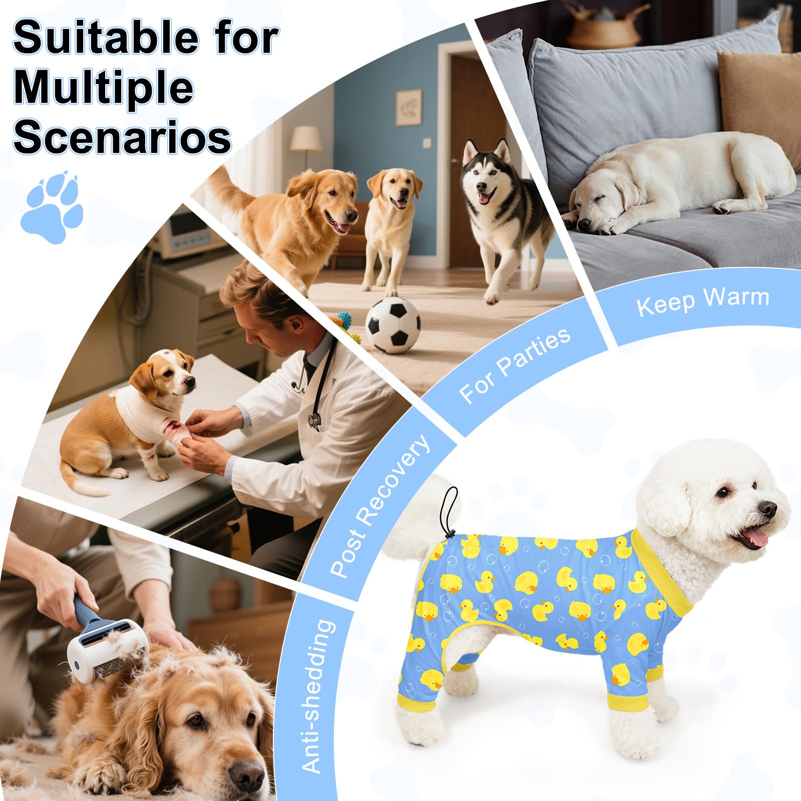 Bienbee pyjamas chien motif mignon 02: option polyvalente pour repos et sorties à la maison.