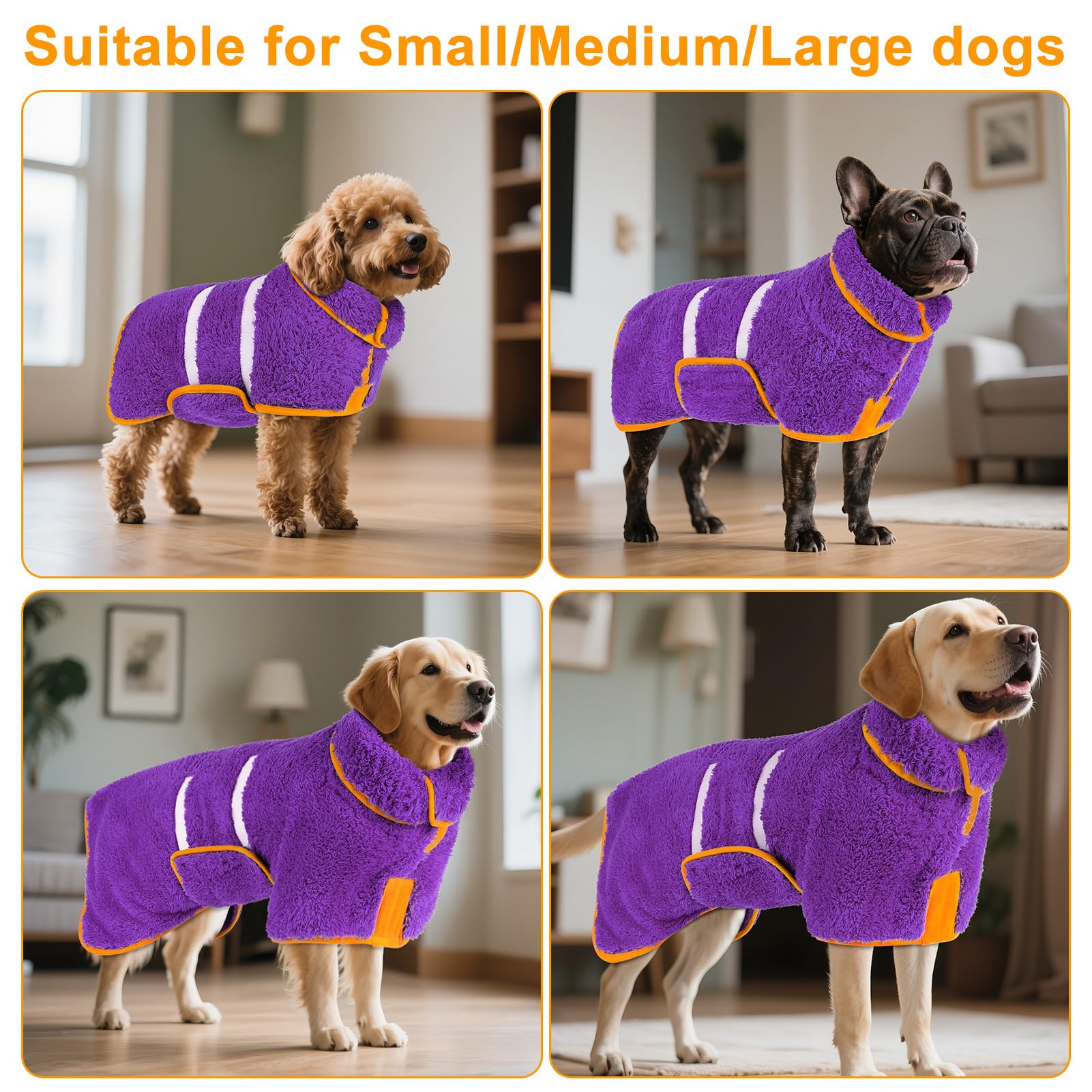 Bienbee robe-chien-tailles-pour-chien, adapté à la plupart des races.
