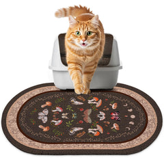 Bienbee tapis litière chat 24x15: capture les grains et protège le sol