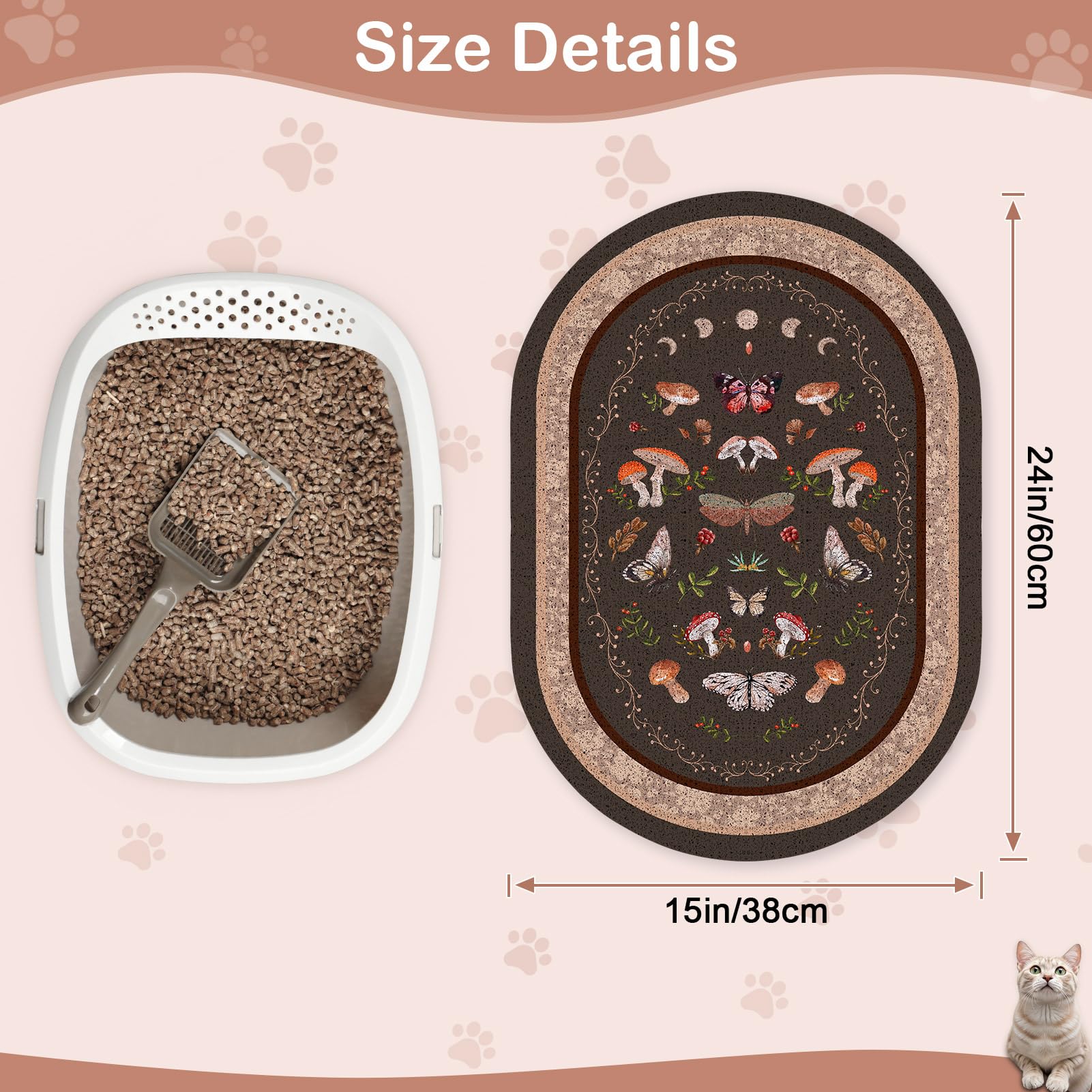 Bienbee usage multifonction: tapis polyvalent pour litière et repas