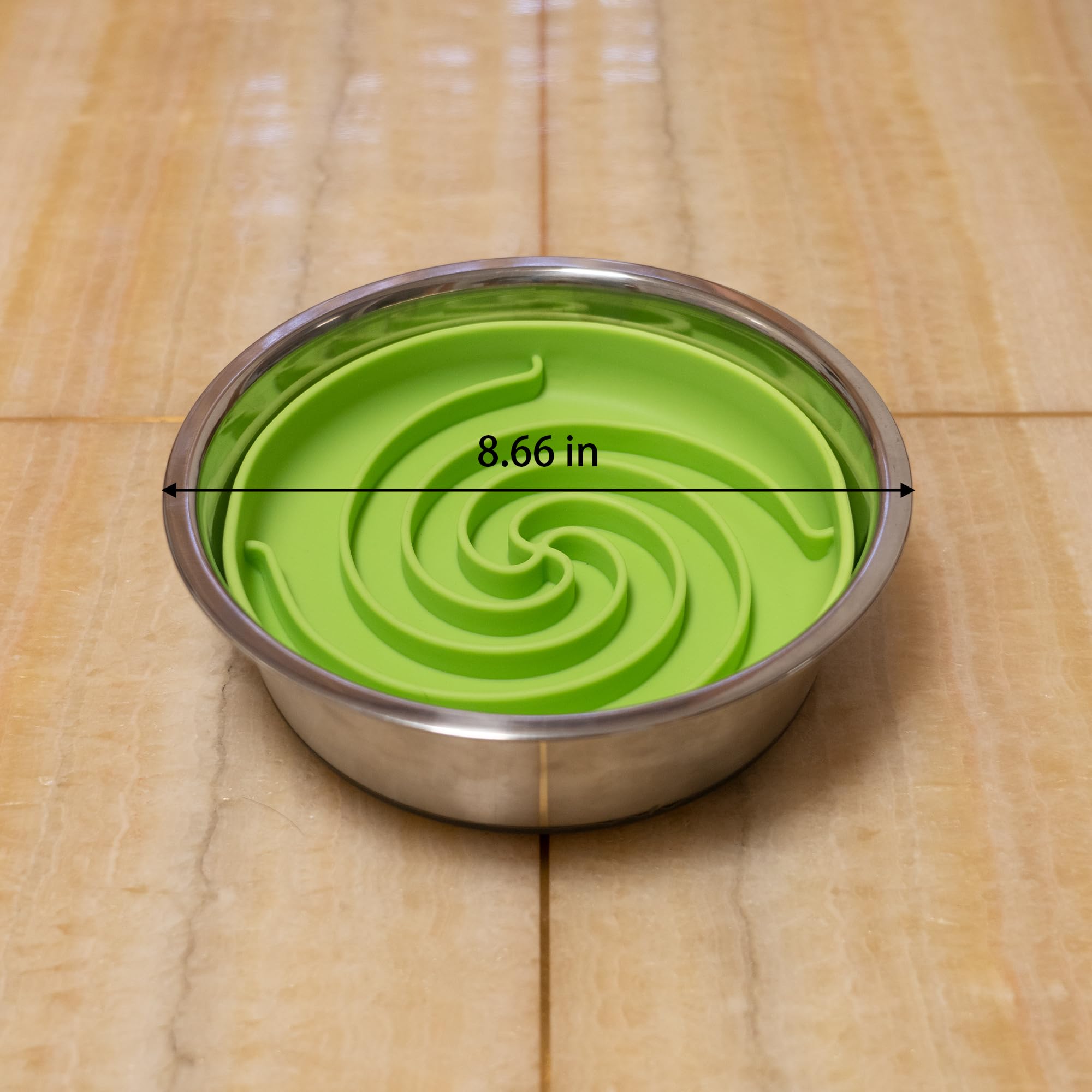 Bol Bifeaw anti-glissant vert, reste en place lors des repas.
