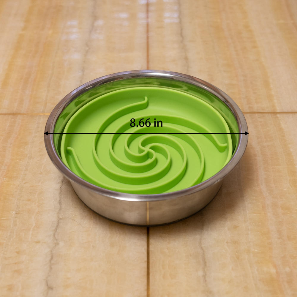 Bol Bifeaw anti-glissant vert, reste en place lors des repas.