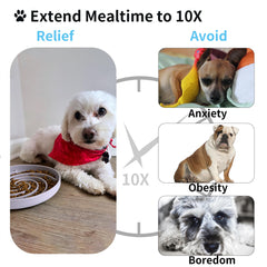 Bol puzzle Bifeaw prolonge le repas et stimule l’esprit du chien.
