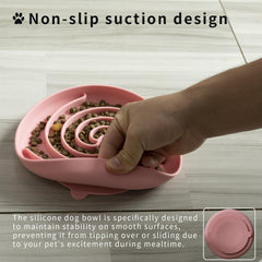 Bol silicone Bifeaw sans BPA, rose poudré, sûr pour nourriture sèche ou humide.