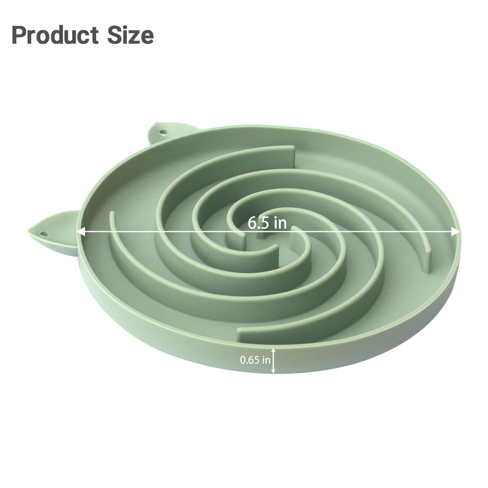 Conception spiralée du bol Bifeaw pour une expérience alimentaire chat.