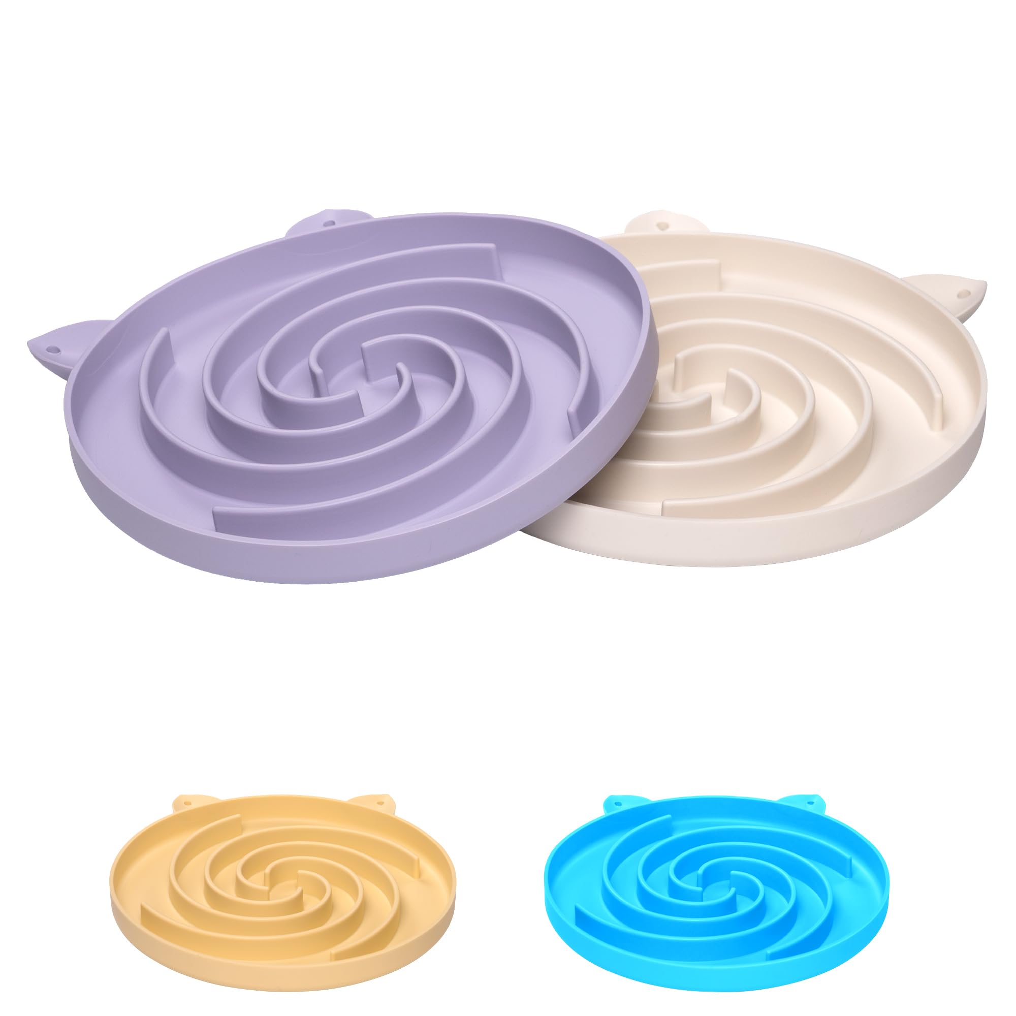 Bol Bifeaw slow feeder à spirale, encourage une digestion plus douce.