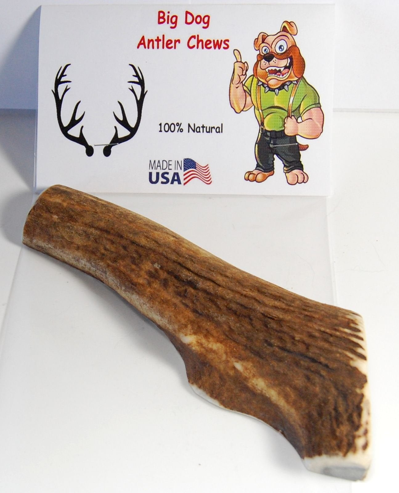 Big Dog Antler Chews, piece epaisse, 6-8 pouces