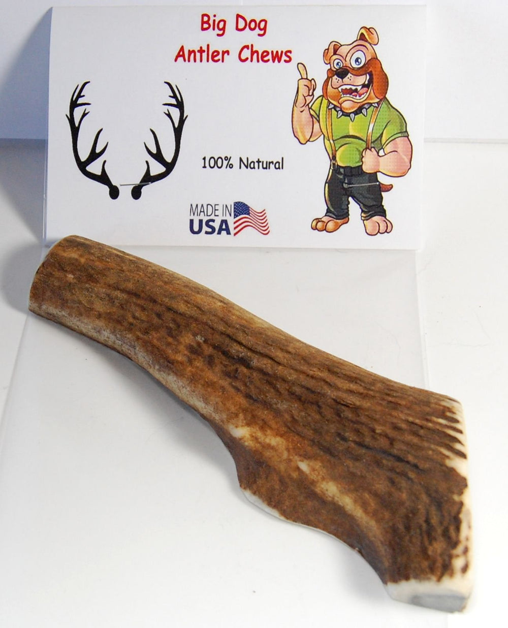 Big Dog Antler Chews, piece epaisse, 6-8 pouces