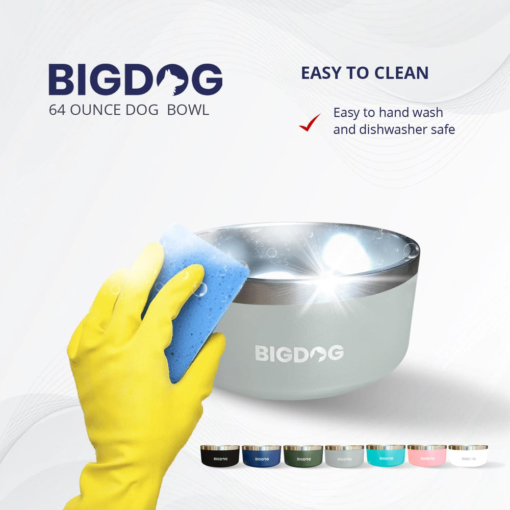 Bol BIGDOG 100 oz, idéal pour eau et nourriture.