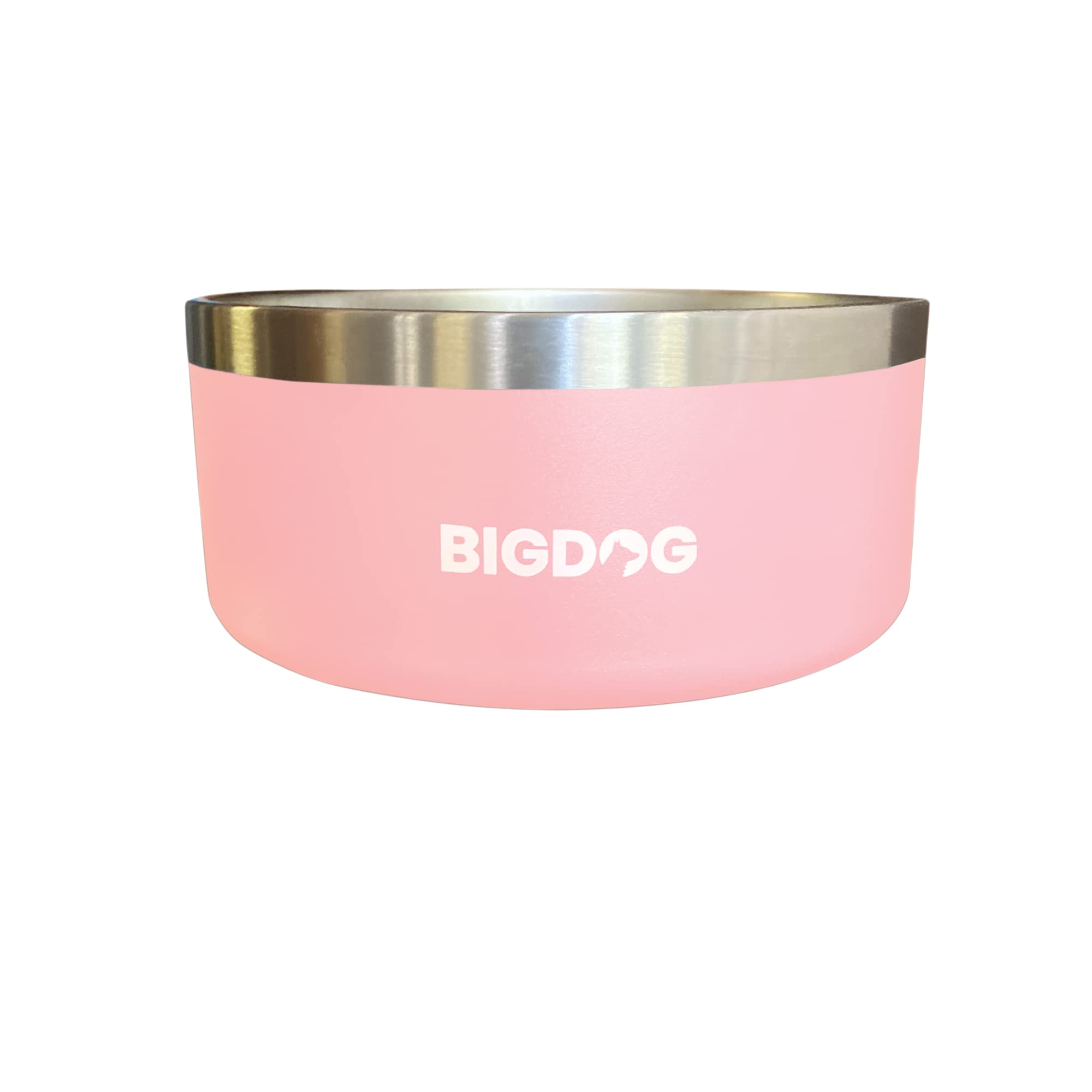 Bol BIGDOG rose pour chien de grande taille, grande capacité.