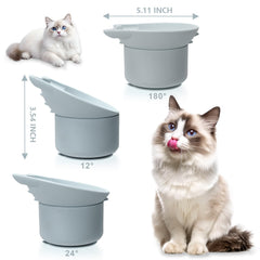 Bikabpet bol chat silicone avec visage-chat, design ludique et attrayant
