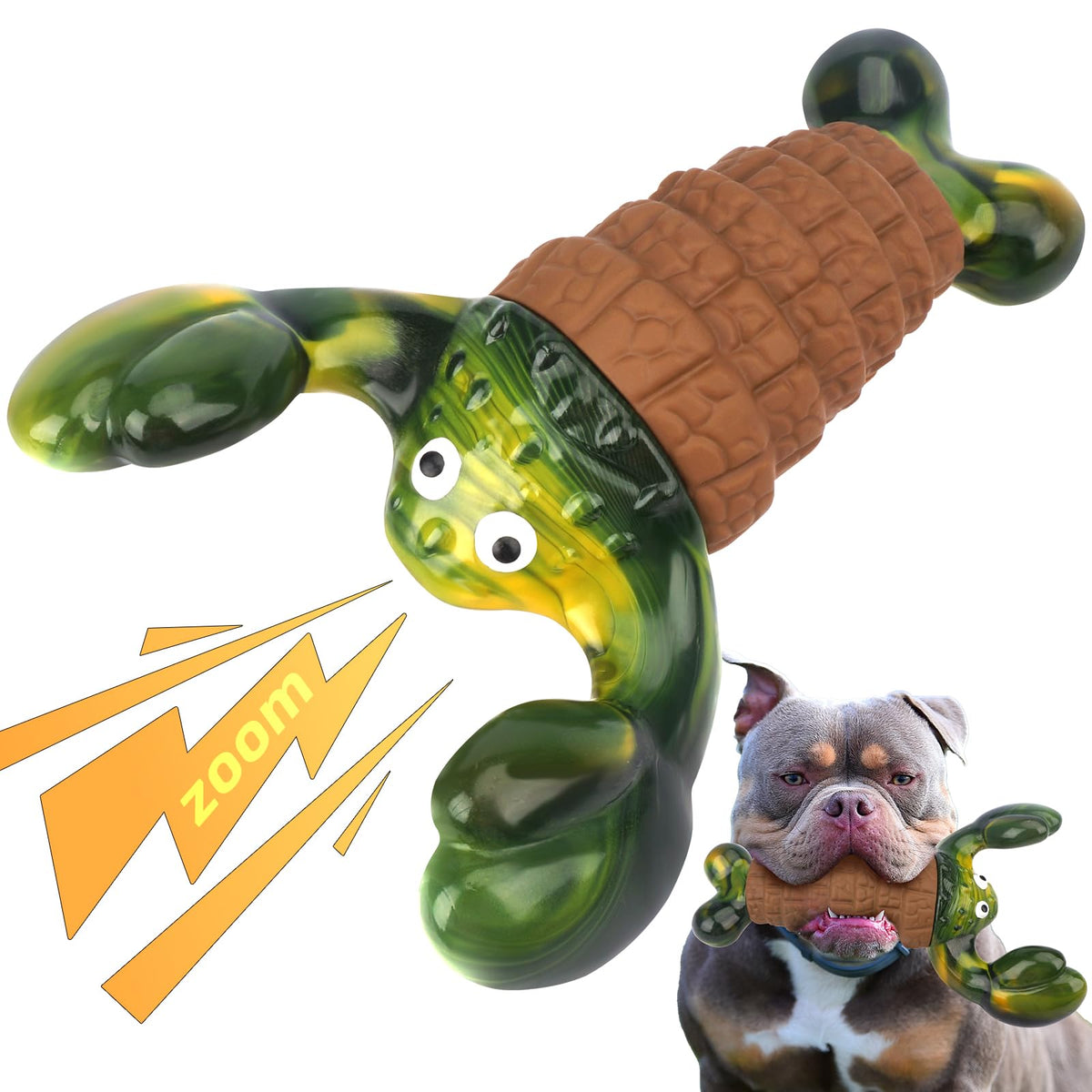 BIKIISEN Jouet Homard Interactif Durable pour chiens agressifs, stimulation mentale et physique.