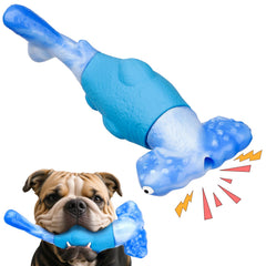 Jouet BIKIISEN avec tête de requin pour chiens agressifs, stimulation mentale et mastication.