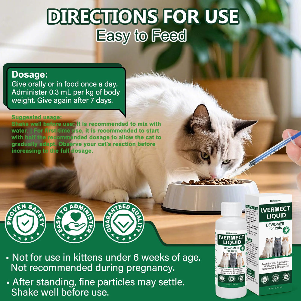 BiKontrun Déparasitant chat — fiche produit et sécurité affichées.