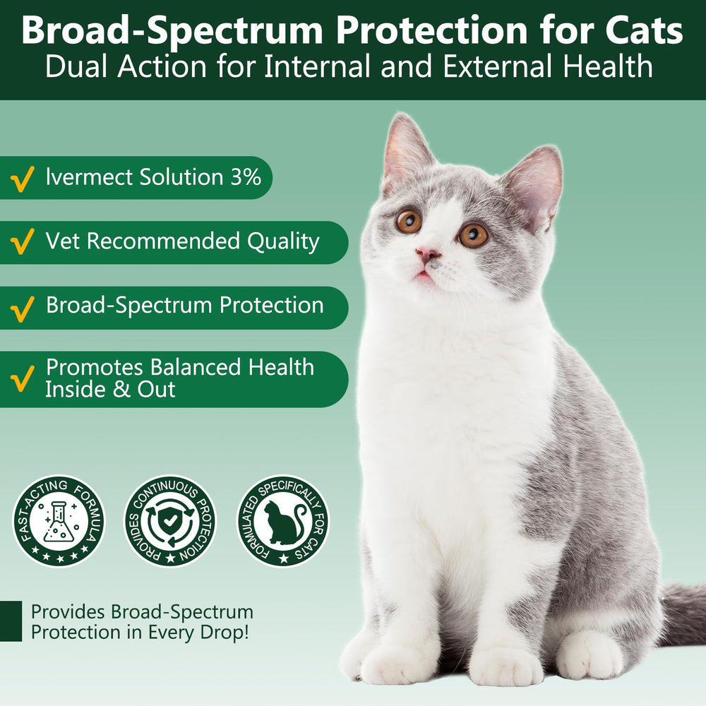 BiKontrun Déparasitant chat — pipette de dosage prête à l’emploi.