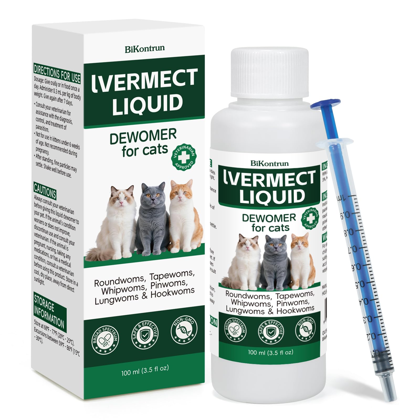 BiKontrun Déparasitant chat — utilisation quotidienne facilitée.