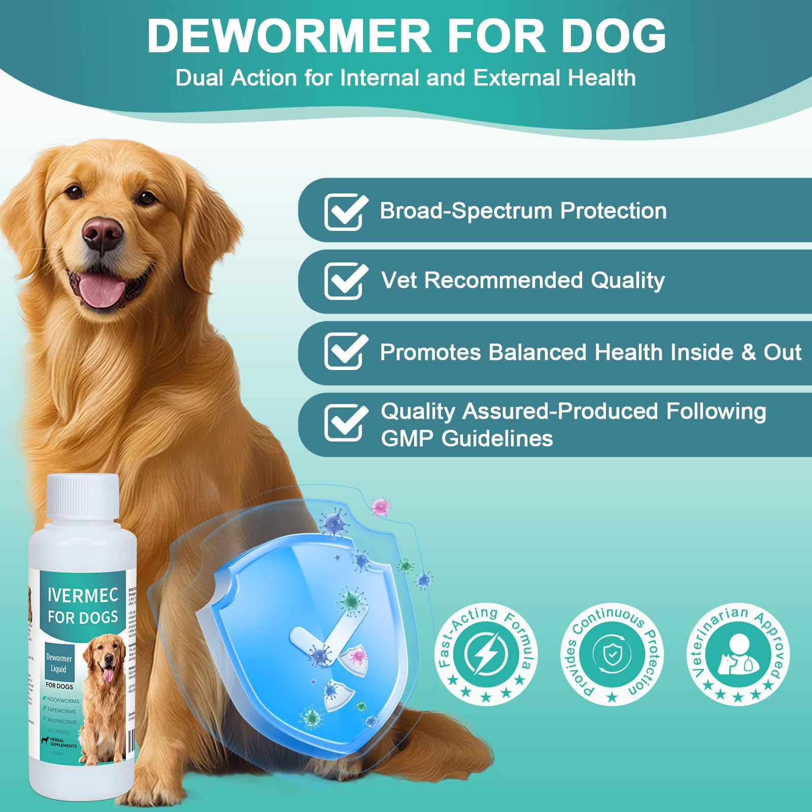 BiKontrun DEWORMER pour chien — doseur précis pour dosage quotidien pratique.