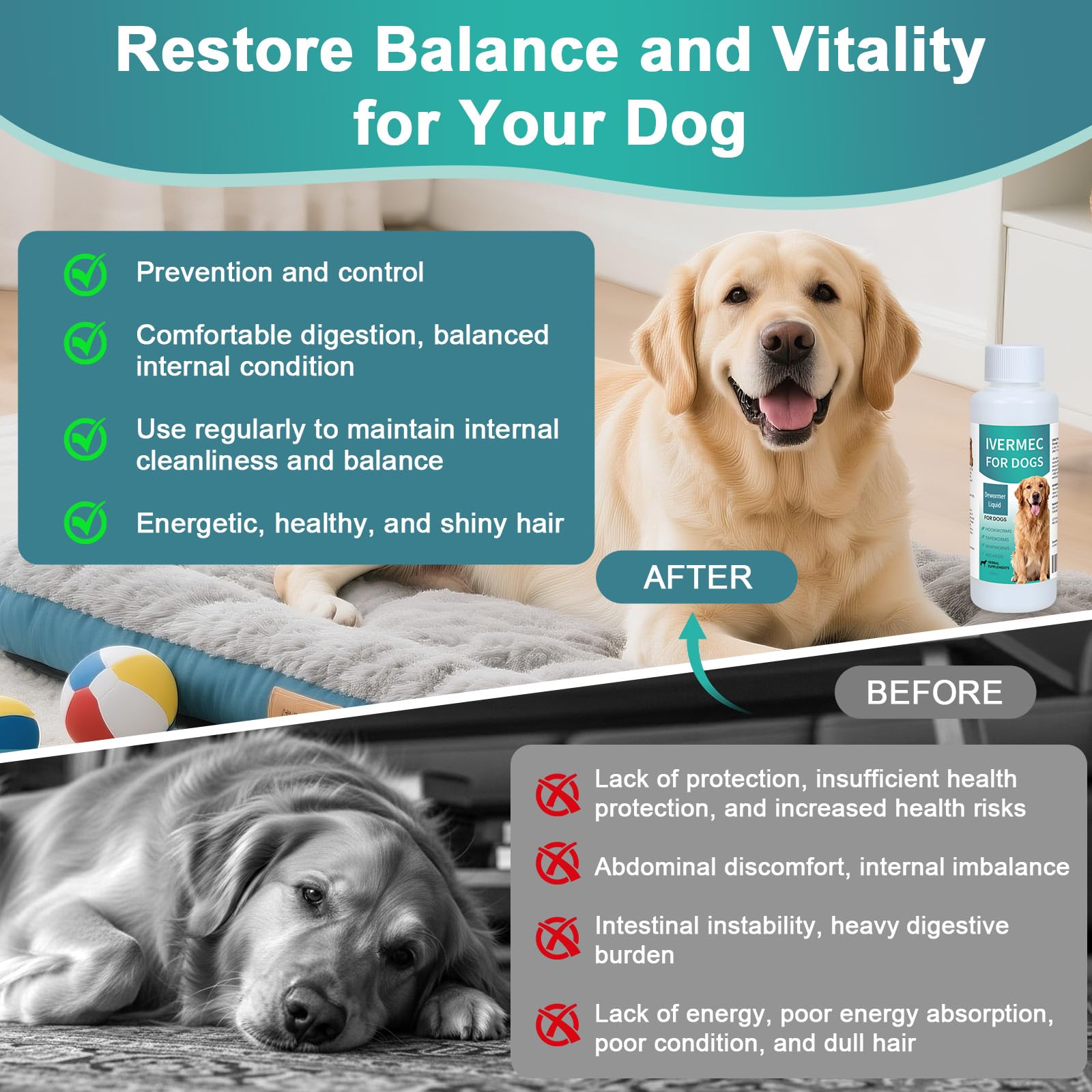BiKontrun DEWORMER pour chien — utilisation journalière sécurisée et simple.