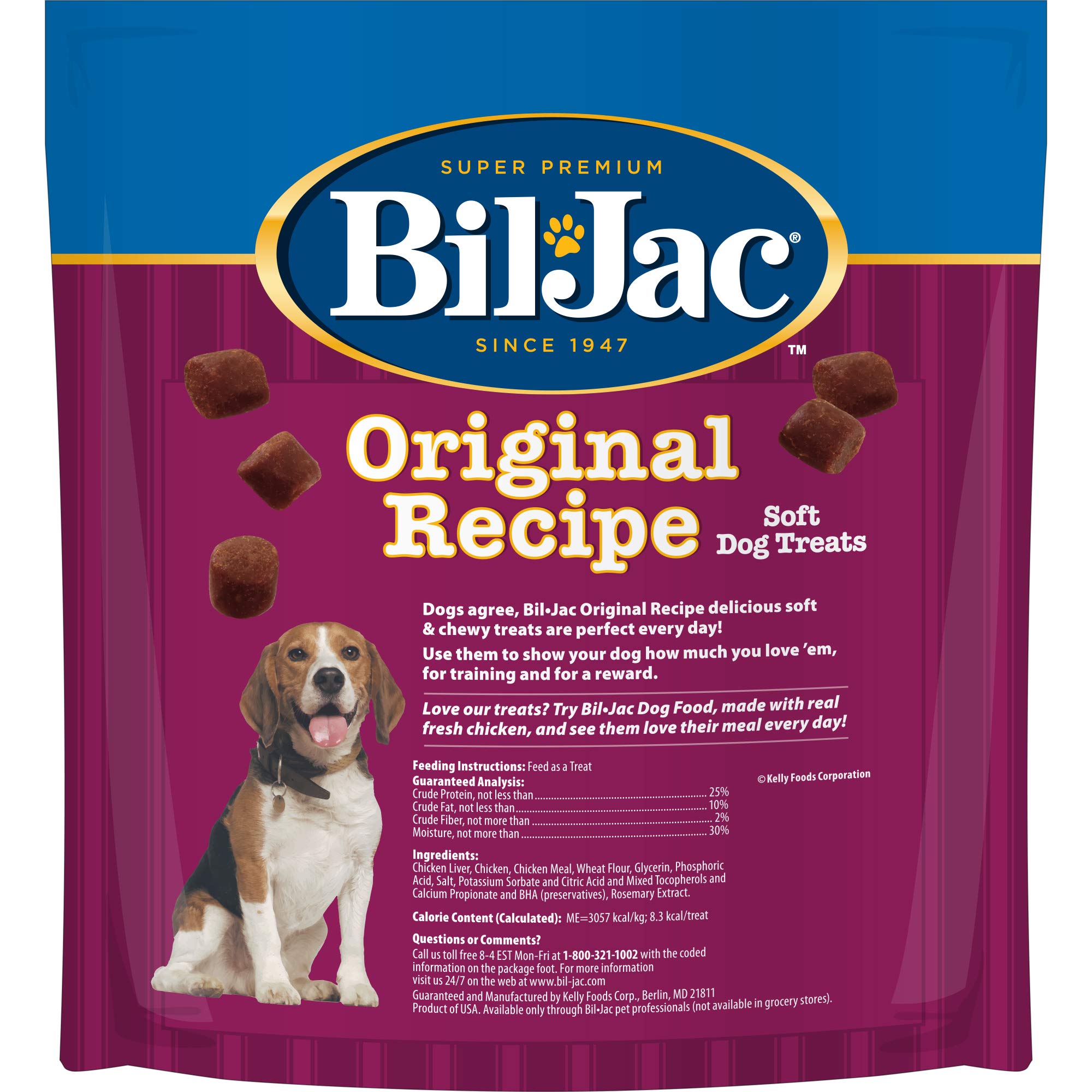 Friandises Bil-Jac foie: texture tendre facilitant les micro-récompenses.