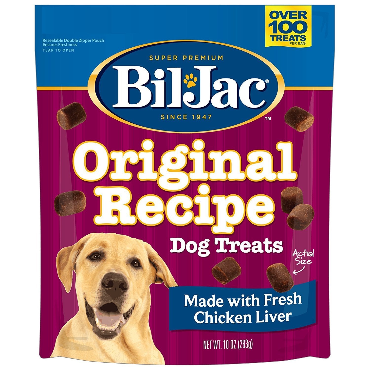 Bil-Jac Original – friandises foie de poulet pour entraînement et récompense