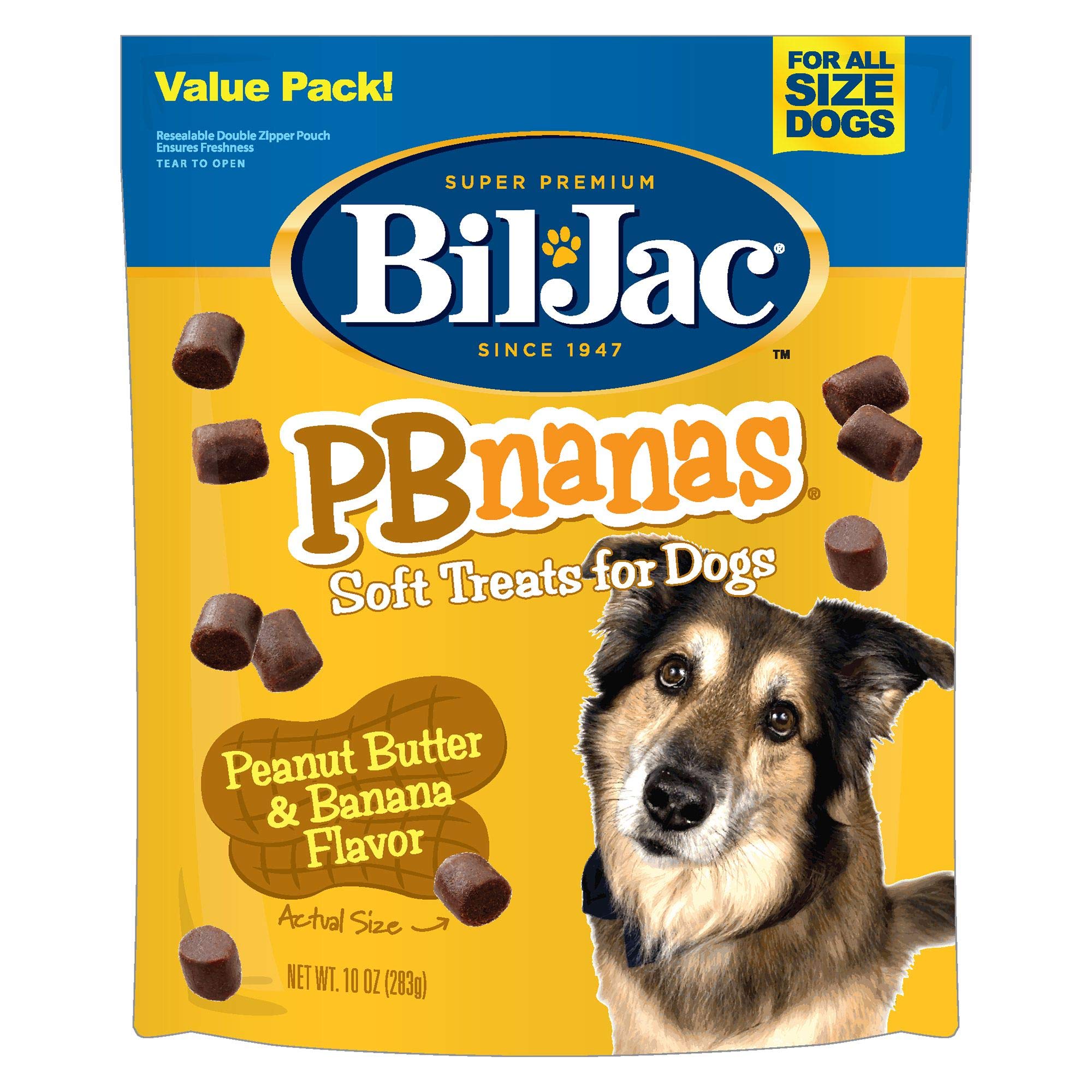 Bil-Jac PB-Nanas, friandise molle pour chiens, idéale pour l'entraînement et les récompenses.