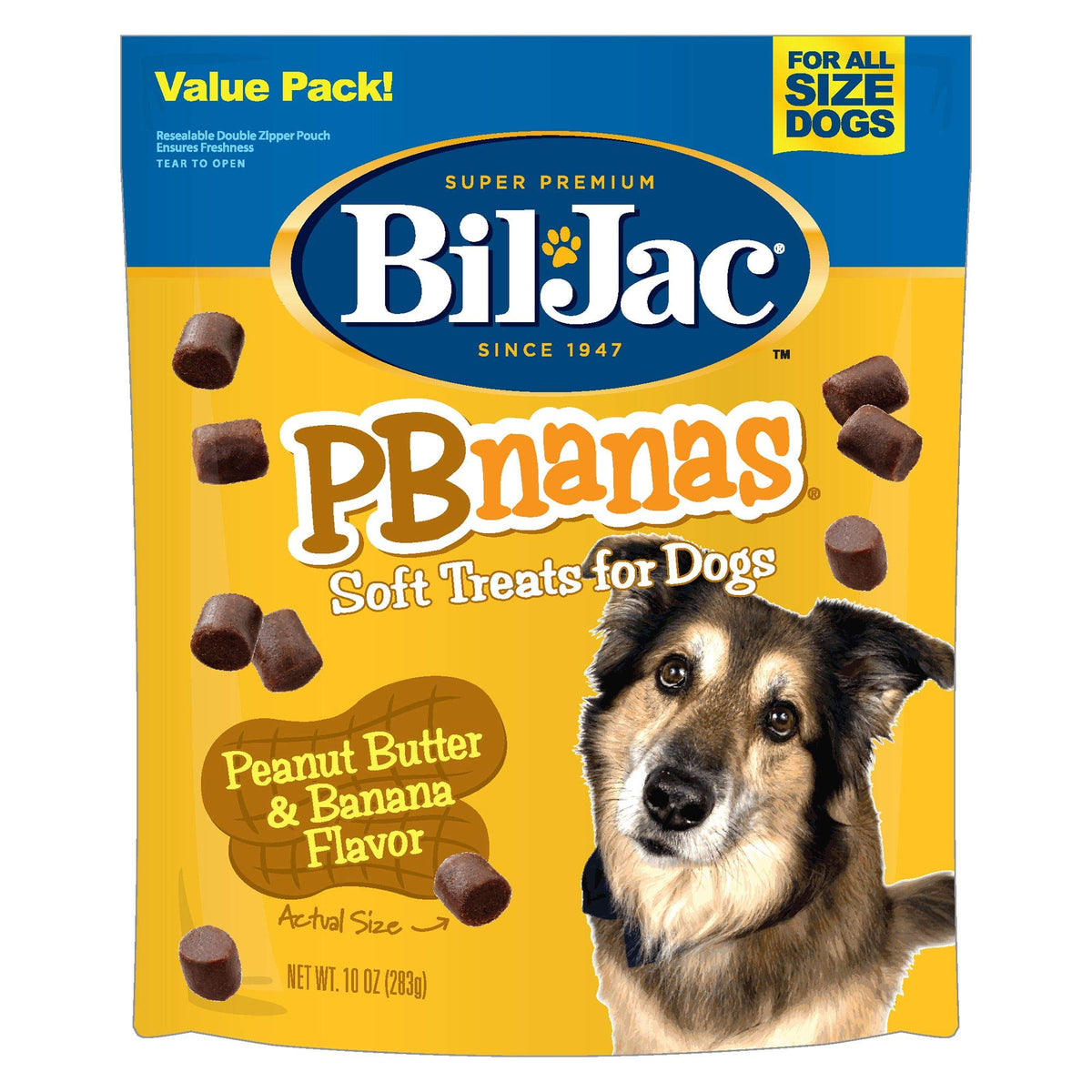 Bil-Jac PB-Nanas, friandise molle pour chiens, idéale pour l'entraînement et les récompenses.