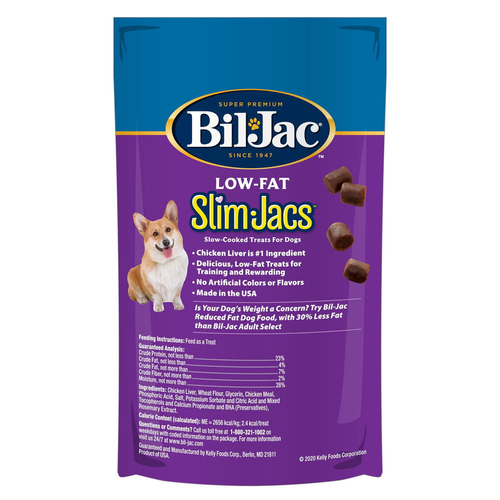 Bil-Jac SlimJacs, foie de poulet frais comme ingrédient principal, goût savoureux.