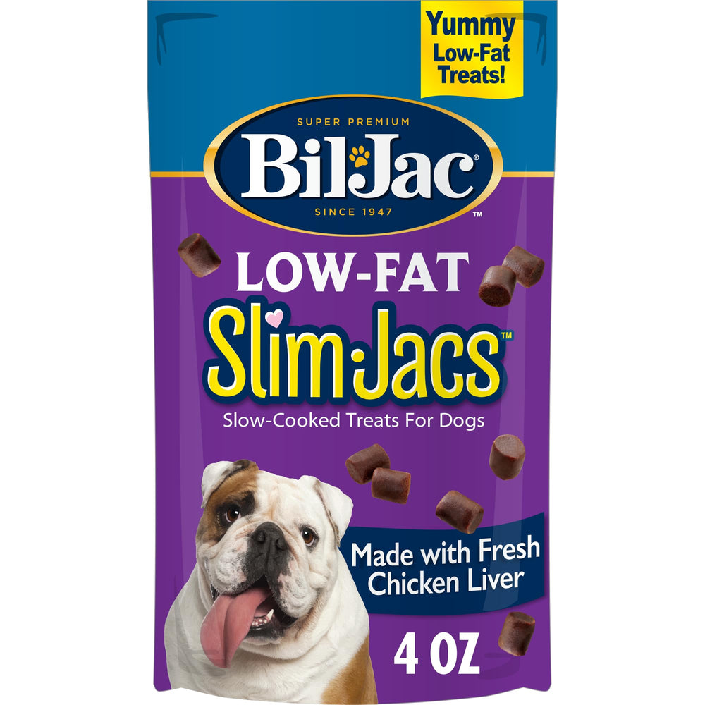Bil-Jac SlimJacs, sachet 4oz, récompense légère pour l'entraînement quotidien.