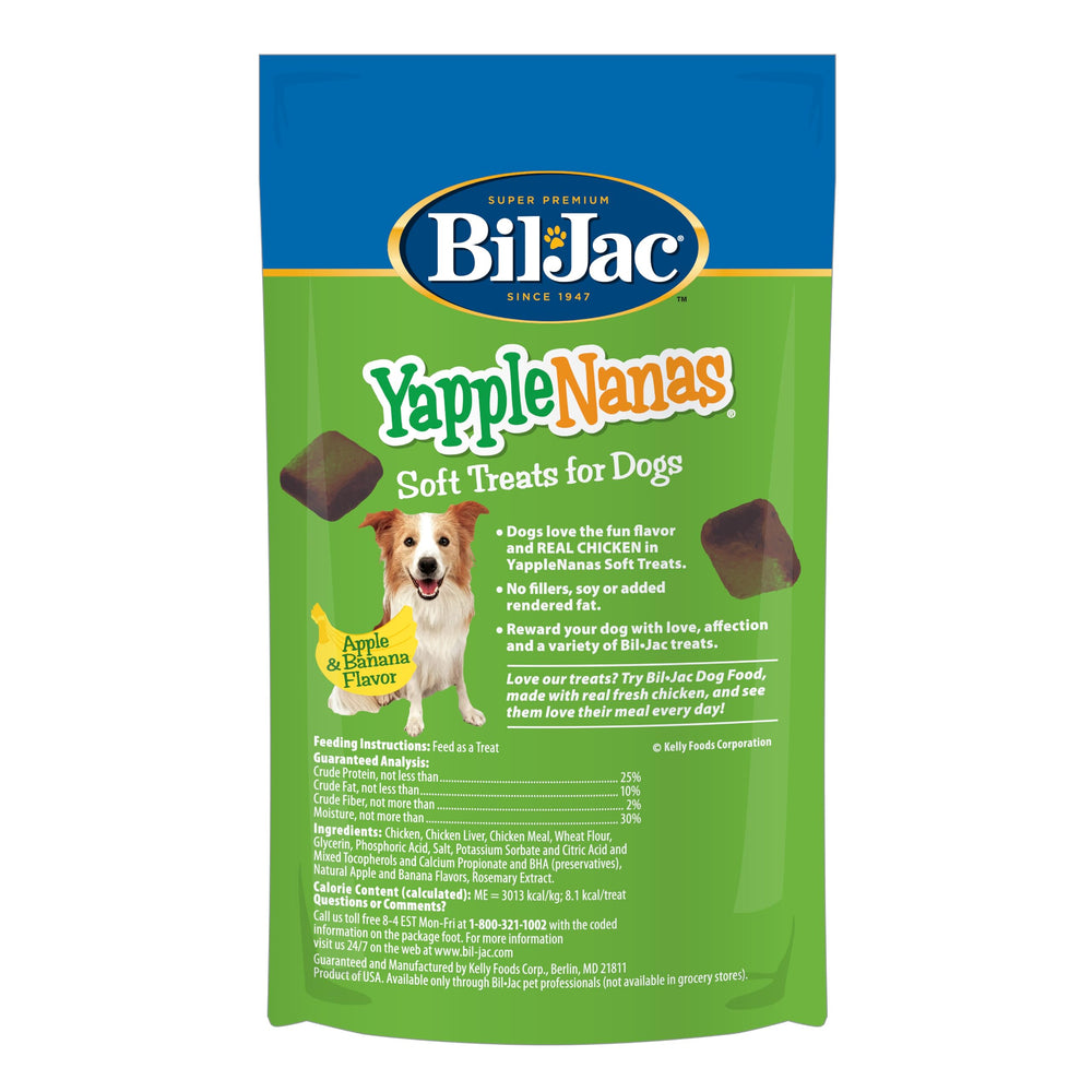 Texture moelleuse Bil-Jac Yapple-Nanas, récompense douce pour chiens.