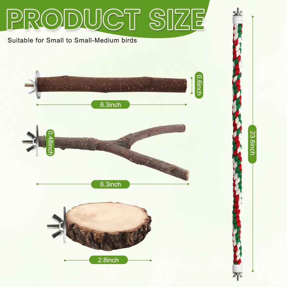 BILLIOTEAM branche-pomme-fourchee détail – texture naturelle pour l'exercice du bec et des griffes